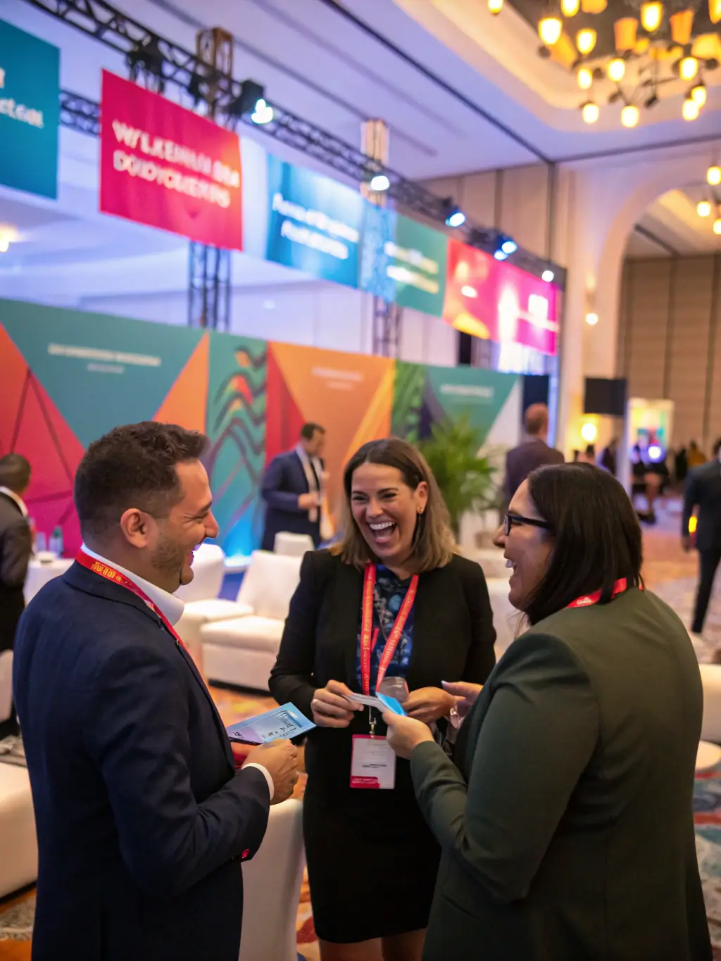 A group photo of representatives from various European music festivals at a networking event, symbolizing the connections and collaborations fostered by the European Music Festivals Network.